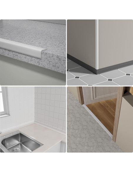 Protector de Esquinas Greymond 3.05m Blanco PVC 6cm Ancho