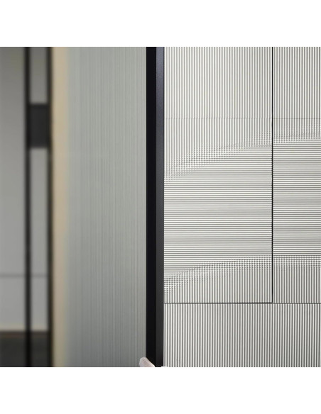 Guardias de Esquina de Aluminio Gaahing 3Pcs 0.9m Negro Mate