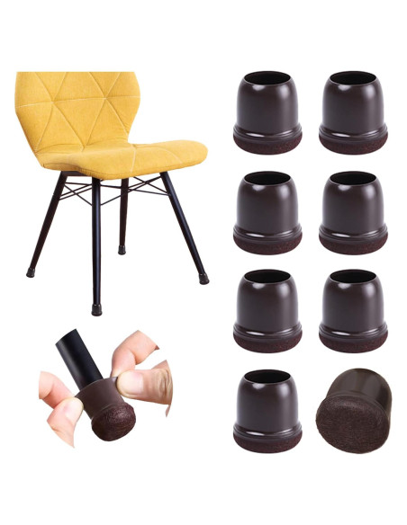 24 Protectores de Suelo MOYOHIM para Patas de Sillas Extra Pequeñas