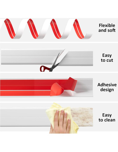 Protector de Esquinas Greymond 3.05m Blanco PVC 6cm Ancho