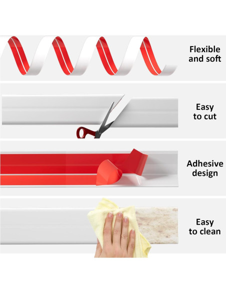 Protector de Esquinas Greymond 3.05m Blanco PVC 6cm Ancho