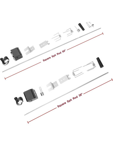 Kit Parrilla Rotisserie Royal Gourmet RTS5000 Motor Eléctrico