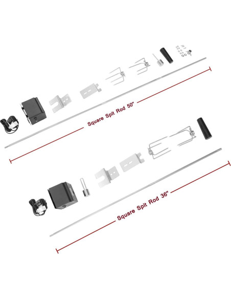 Kit Parrilla Rotisserie Royal Gourmet RTS5000 Motor Eléctrico