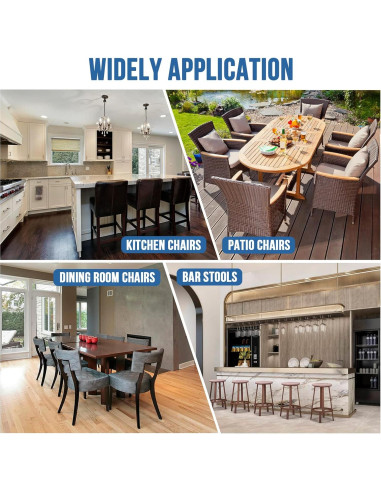 24 Protectores de Suelo MOYOHIM para Patas de Sillas Extra Pequeñas