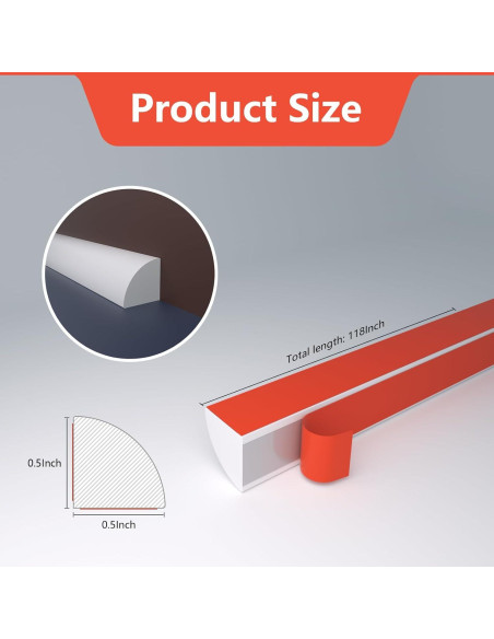 Moldura Cuarterona Flexible Pionasuicg 299.72 cm Silicona Blanca
