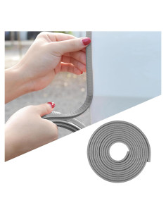 Protector de Bordes de Puerta de Coche Couslcd 1.52m Goma Gris