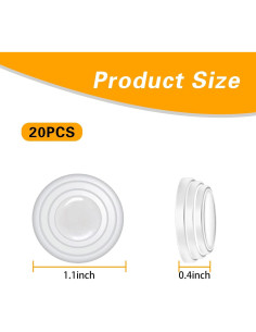 20 Protectores de Bordes de Puertas de Coche ijuicy Silicona 2