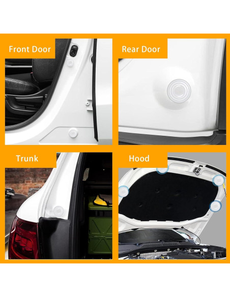 20 Protectores de Bordes de Puertas de Coche ijuicy Silicona