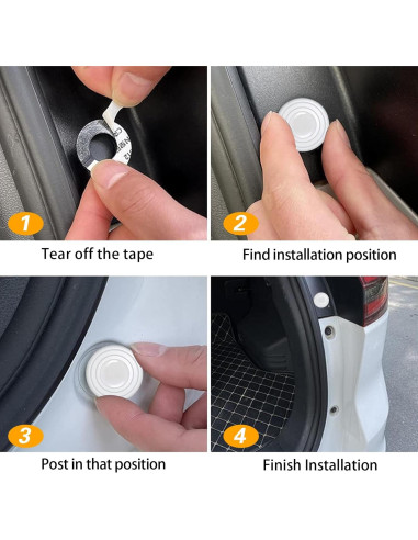 20 Protectores de Bordes de Puertas de Coche ijuicy Silicona