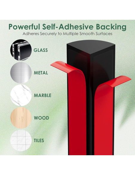 Moldura Flexible Autoadhesiva VallisCo 198 cm Negra Silicona