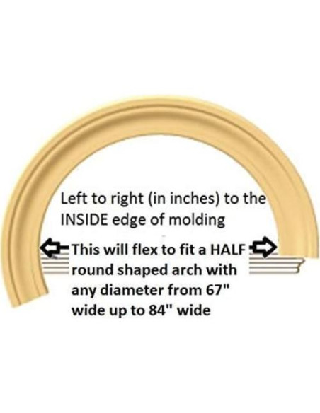 Moldura Flexible PRE-CURVADA FLEXTRIM 170-213 cm Diámetro