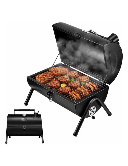 Parrilla de Carbón MAISON HUIS Portátil 35x25 cm para BBQ