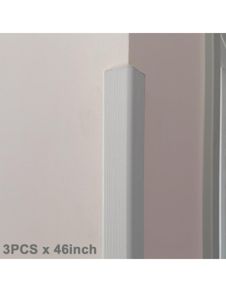 3 Protectores de Esquinas de Pared YLL YLL 114.3 cm Blanco