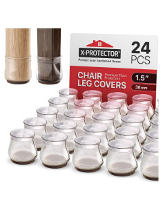 X-Protector 24 PCS Protectores de Suelo para Patas de Sillas
