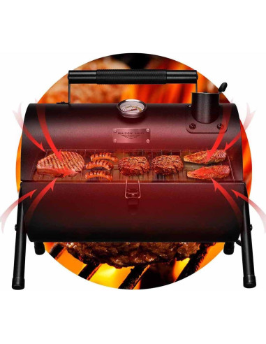 Parrilla de Carbón MAISON HUIS Portátil 35x25 cm para BBQ