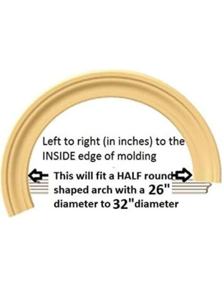 Moldura Flexible Precurvada FLEXTRIM 66-81 cm Diámetro 17.46 mm