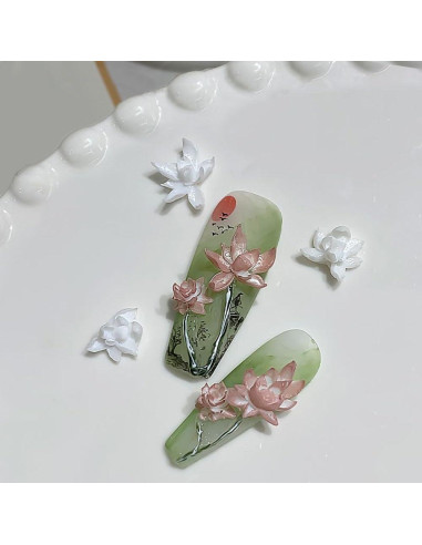 Molde de Arte de Uñas 3D Loto Silicona Dornail 3.5cm