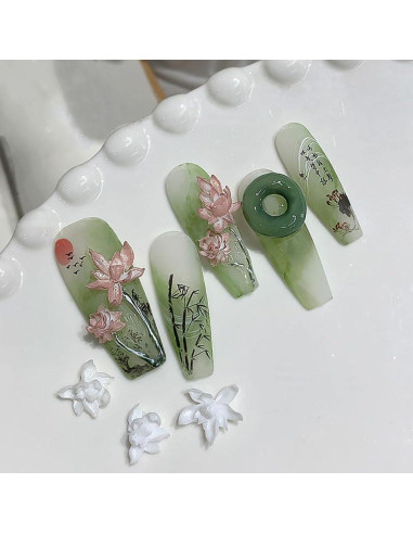 Molde de Arte de Uñas 3D Loto Silicona Dornail 3.5cm