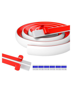 Tira de Moldura Flexible AccEncyc 3.99m Caucho Blanco