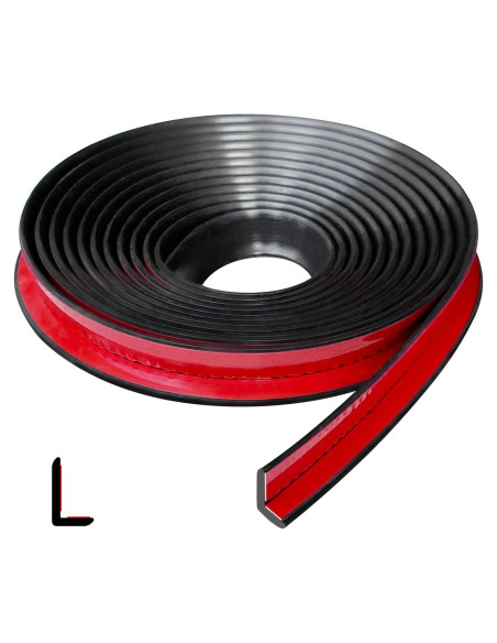 Bisel de Goma Flexible Protalwell 3.05m Color Negro