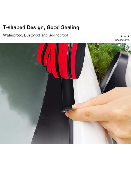 Tira de Sellado para Automóvil BOAOSI 14mm x 4.88m Goma