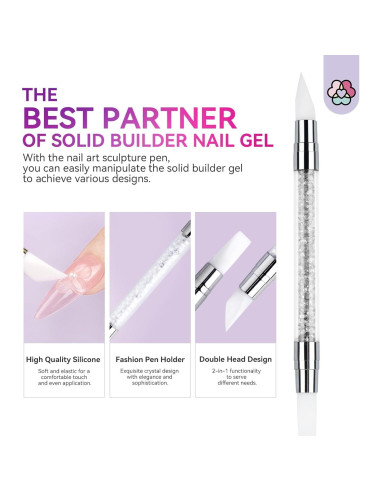 Gel Constructor Sólido para Uñas SAVILAND 60g 3D No Pegajoso