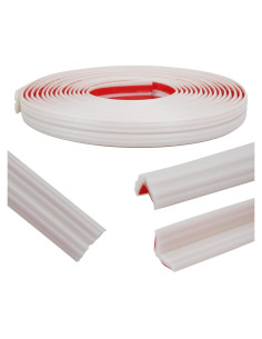 Moldura Flexible Autoadhesiva ZOWZOW 20 Pies Blanca TPE