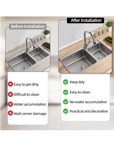 Moldura de esquina flexible KNEELISA 5m blanca de goma