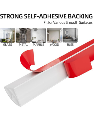 Moldura de esquina flexible KNEELISA 5m blanca de goma