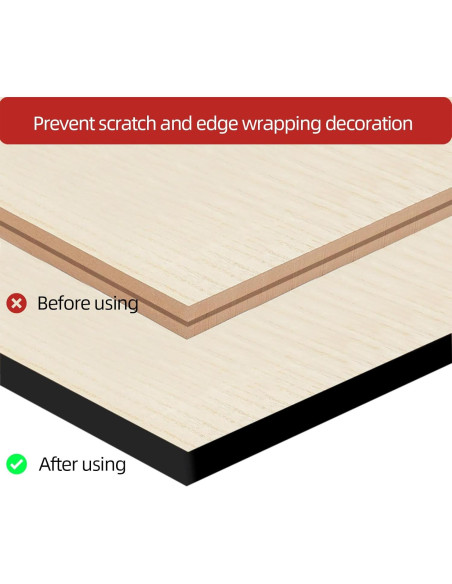 Moldura de goma T Aroilder 6.1m negra para bordes y estantes