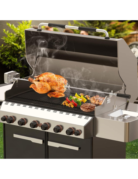 Kit Rotisserie Onlyfire 6022 Acero Inoxidable 18 kg