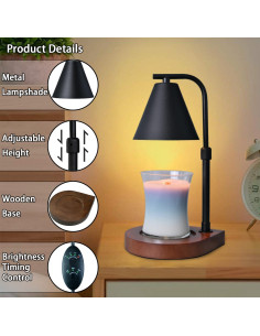 Lámpara Calentadora de Velas SOKCVSEA - Temporizador Ajustable 2