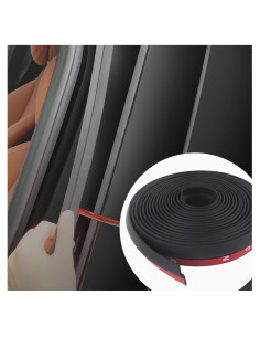 Tira de Sellado Automotriz Carleef 13Ft Goma Flexible Negro