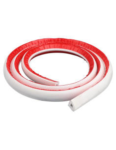 Moldura Cuarterona Flexible Duzzy 2.5M Adhesiva Blanca