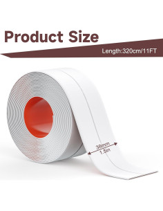 Cinta de Sellado Impermeable Autoadhesiva Mokani - 2 Rollos 3.2m 2