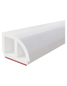 Moldura de Suelo Flexible Raycity 250 cm Caucho Blanco