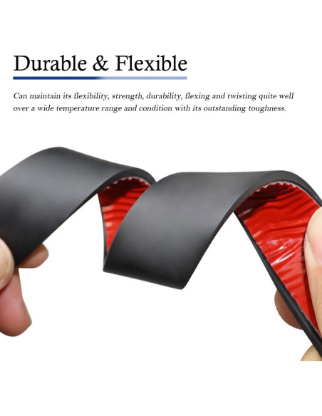 Tiras de goma autoadhesivas LSGCQ 2.54 cm x 0.32 cm x 3.05 m