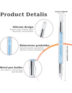 Juego de 5 Herramientas de Escultura para Uñas Silicona 2