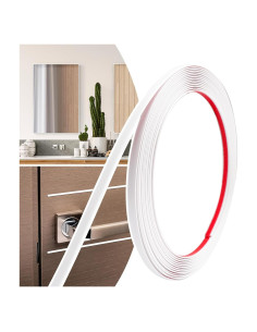 Moldura Autoadhesiva Flexible JSIWOTH 6.1m Blanco Pintable