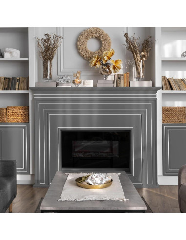 Moldura Autoadhesiva Flexible JSIWOTH 6.1m Blanco Pintable