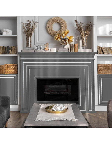 Moldura Autoadhesiva Flexible JSIWOTH 6.1m Blanco Pintable