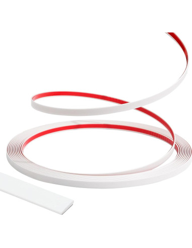 Moldura Autoadhesiva Flexible JSIWOTH 6.1m Blanco Pintable