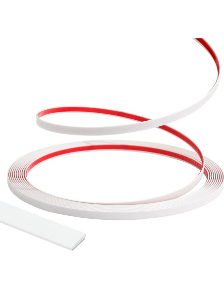Moldura Autoadhesiva Flexible JSIWOTH 6.1m Blanco Pintable