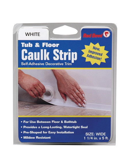 Tira de Calafateo Autoadhesiva Red Devil 0170, 3.2 cm x 1.52 m, Blanco