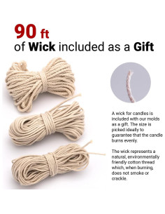 Juego de Moldes para Hacer Velas Cilíndricas Tienda de Velas 2