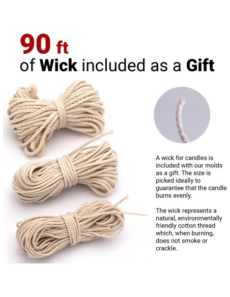 Juego de Moldes para Hacer Velas Cilíndricas Tienda de Velas