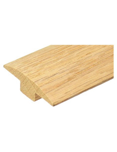 Moldura T de Roble Sin Acabado 2" Ancho 1.59 cm Alto 3 FT