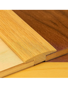 Moldura T de Roble Sin Acabado 2" Ancho 1.59 cm Alto 3 FT 2