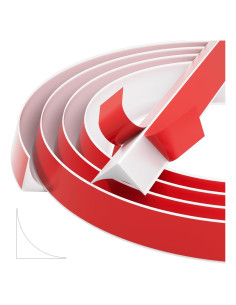 Moldura Flexible Autoadhesiva Conwang 299.72 cm Blanco