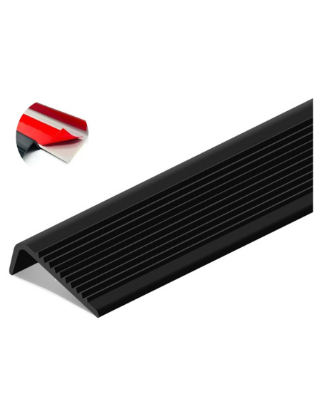 Protector de Borde de Escalera Antideslizante Vakerga 91 cm Negro